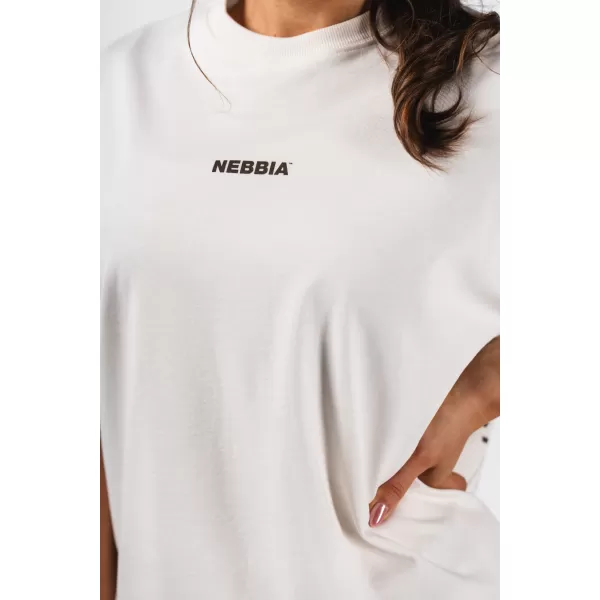  Nadrozmerné tričko RESET 491 CREAM Nebbia 