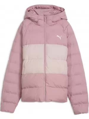 Detská bunda PUMA SYNTHETIC HOODED PUFFER JACKET 68840465 PRIPRAVENÁ RUŽOVÁ