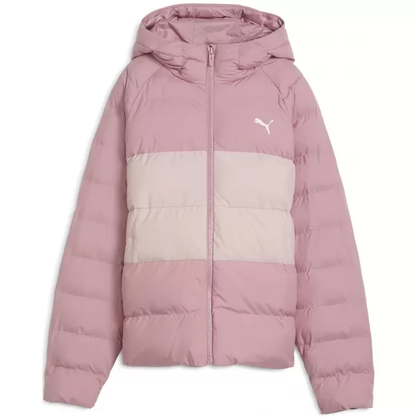  Detská bunda PUMA SYNTHETIC HOODED PUFFER JACKET 68840465 PRIPRAVENÁ RUŽOVÁ 