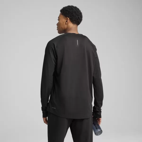  Tričko PUMA M RUN CLOUDPUN LONG SLEEVE 52662801 PUMA BLACK 