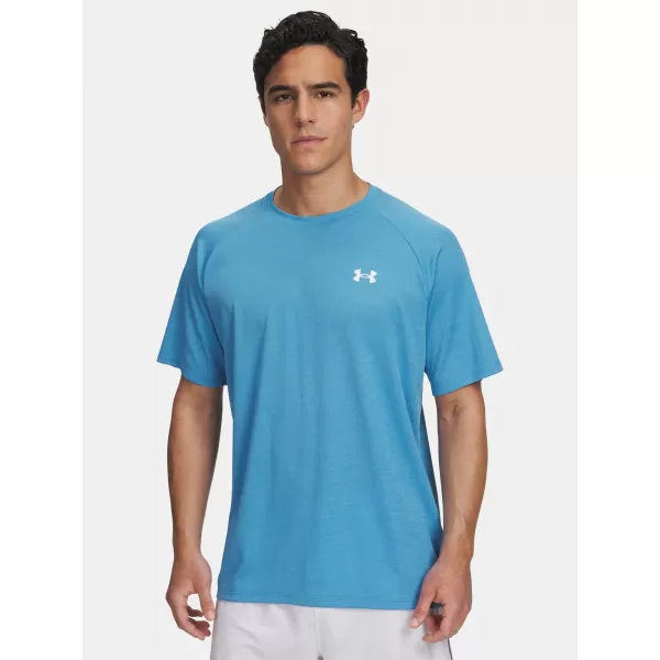  Pánske tričko UNDER ARMOUR UA TECH TEXTURED SS 1382796-453 MODRÁ 