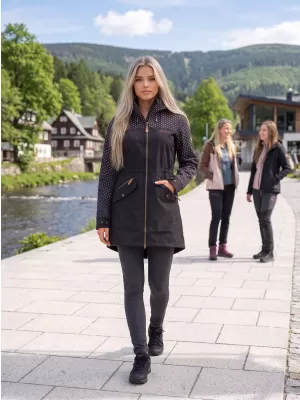 Dámska bunda softshell ALTISPORT GEMEE ČIERNY