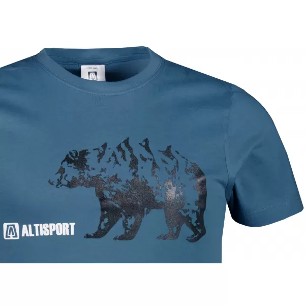  Pánske tričko s krátkym rukávom ALTISPORT ALM193129 DENIM 