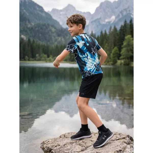  Detské prémiové funkčné tričko ALTISPORT VOJ/ALK076TR01 MODRÁ ČIERNA 