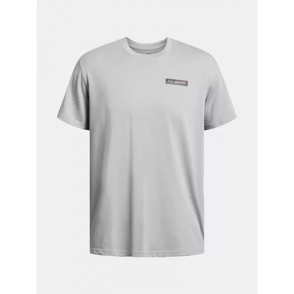  Pánske tričko UNDER ARMOUR UA HW ARMOUR LABEL SS 1382831-011 SIVÁ 