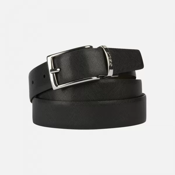  Pánsky opasok GEOX G003643 ČIERNA 