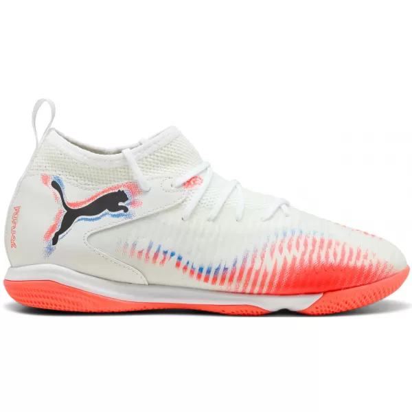  Detská obuv PUMA FUTURE 8 MATCH IT + MID JR 10861701 WHITE/ BIELA/PUMA ČIERNA/ŽIARIACA ČERVENÁ 