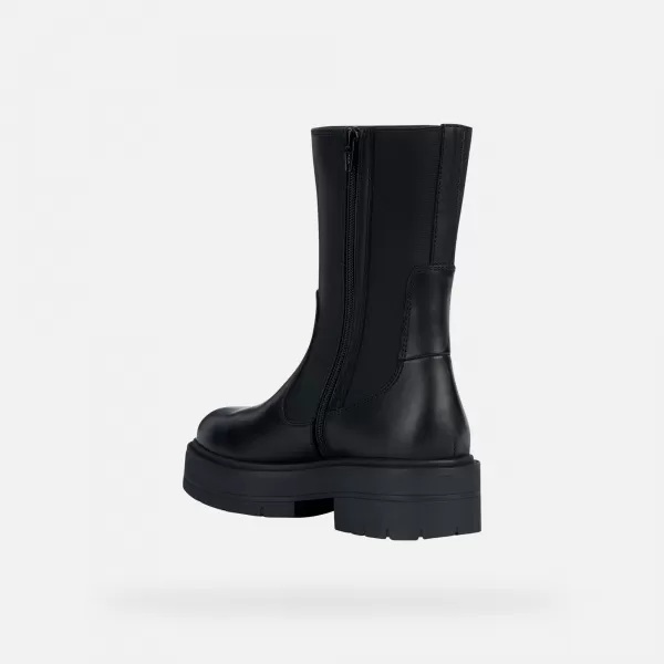  Dámske členkové čižmy GEOX G004255 ČIERNA 