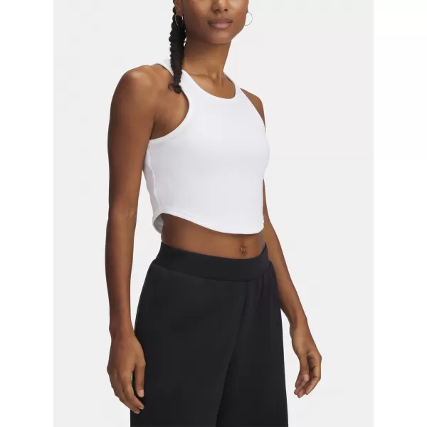  Dámske tielko UNDER ARMOUR UA RIVAL RIB TANK 1389798-100 BIELA 