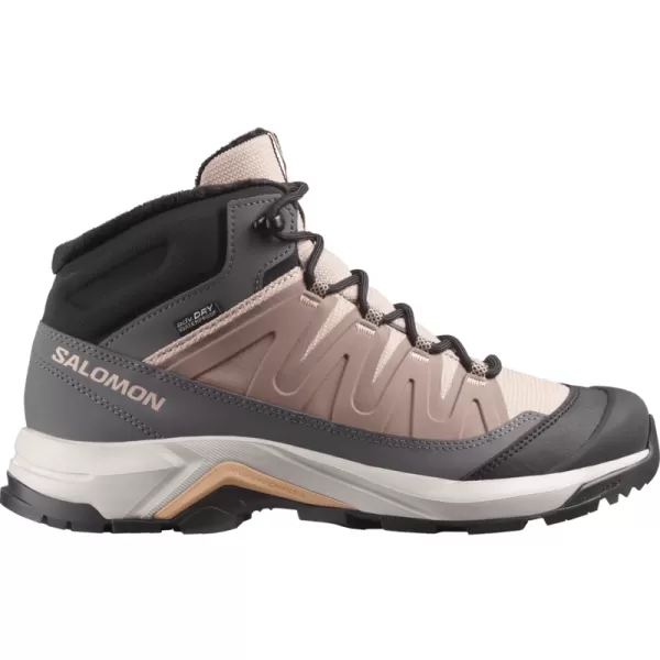  Dámske topánky SALOMON X-ADVENTURE COLDRUSH WATERPROOF W ETHEREA/ŽELEZNÁ/MAHAGÓNOVÁ RUŽA 