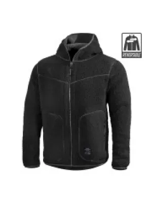 Fleecová mikina PENTAGON IANOS SHERPA 2 K09057 RAL7013/ČIERNA