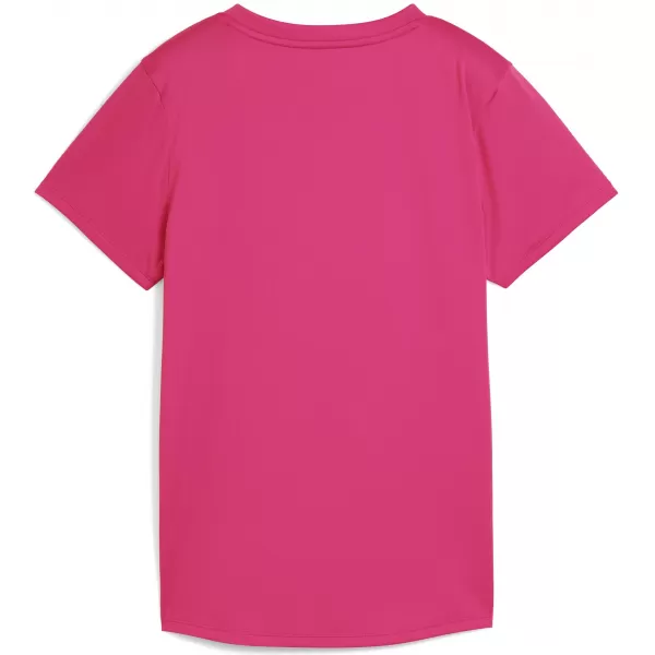  Tričko PUMA W TAD ESSENTIAL VNECK TEE 52589099 ŽIARLIVÝ RUŽOVÝ 