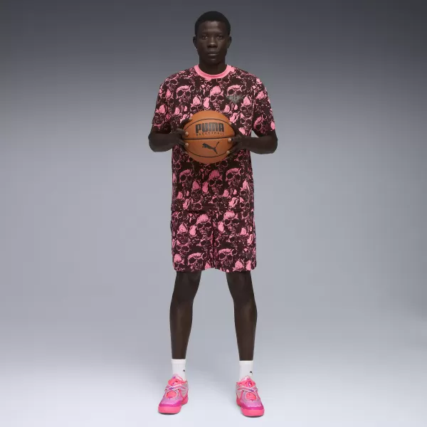  Kraťasy PUMA MELO WORLD TOUR AOP 7" SHORT 63242901 SLNKO/AOP 