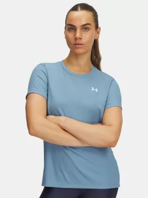 Dámske tričko UNDER ARMOUR TECH RIB SSC 1389852-418 MODRÁ