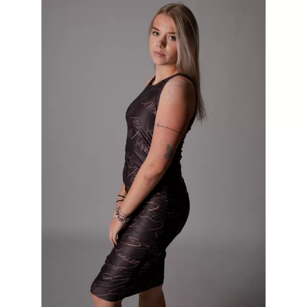  Dámske prémiové šaty ALTISPORT VOJ/ALW084SAT03 RUDA 