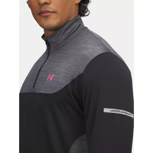  Pánske tričko UNDER ARMOUR UA TECH UTILITY 1/4 ZIP 6004963-001 ČIERNA 