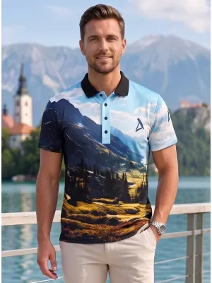 Pánske funkčné tričko s prémiovým golierom ALTISPORT VOJ/ALM116TR05 HORY