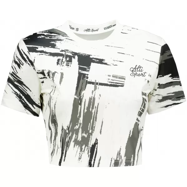  Dámsky prémiový crop top ALTISPORT VOJ/ALW010TR07 BIELA 