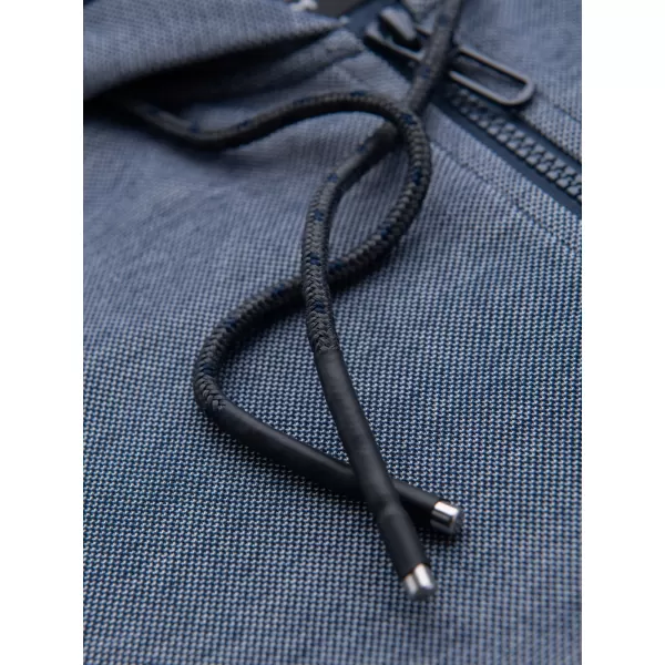  Pánska mikina OMBRE BLACK OM-SSZP-0210 NÁMORNÍCKA MODRÁ 