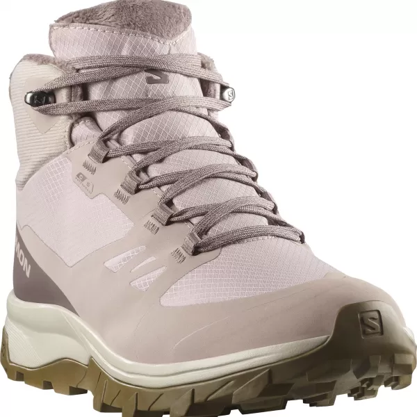 Dámske topánky SALOMON OUTSNAP WATERPROOF W ETHEREA/ŽELEZO/KOJOT HNEDÁ 