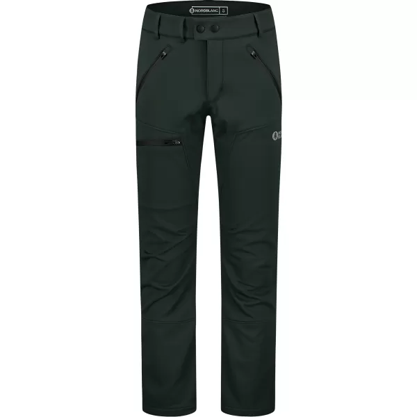  Pánske softshellové nohavice NORDBLANC THORN NBFPM8266 TMAVO ZELENÁ 