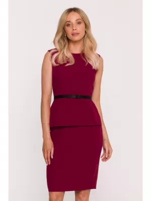 Šaty STYLOVE S427 GAŠTANOVÉ