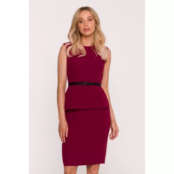  Šaty STYLOVE S427 GAŠTANOVÉ 