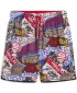 Kraťasy PUMA HOOPERHOTLINE AOP 7" SHORTS 63283701 PO CELÚ DOBU ČERVENÁ/AOP