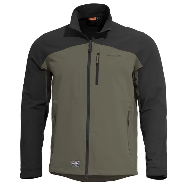  Bunda PENTAGON ELITE LIGHT SOFTSHELL JACKET K08044 HNEDÁ ŠEDÁ/ZMES 