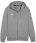 Sako PUMA TEAMGOAL CASUALS HOODED JACK 658595_33 STREDNE ŠEDÁ VRES/BIELA