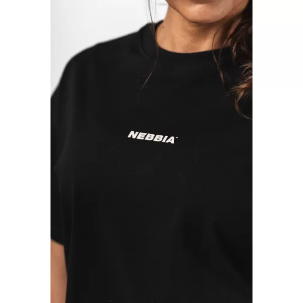  Nadrozmerné tričko RESET 491 BLACK Nebbia 