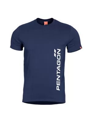 tričko PENTAGON VERTICAL K09012 POLNOČNÁ MODRÁ