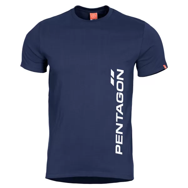  tričko PENTAGON VERTICAL K09012 POLNOČNÁ MODRÁ 