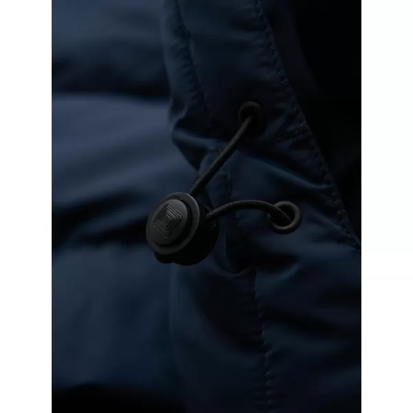  Pánska bunda OMBRE OM-JAHP-0304 NÁMORNÍCKA MODRÁ 