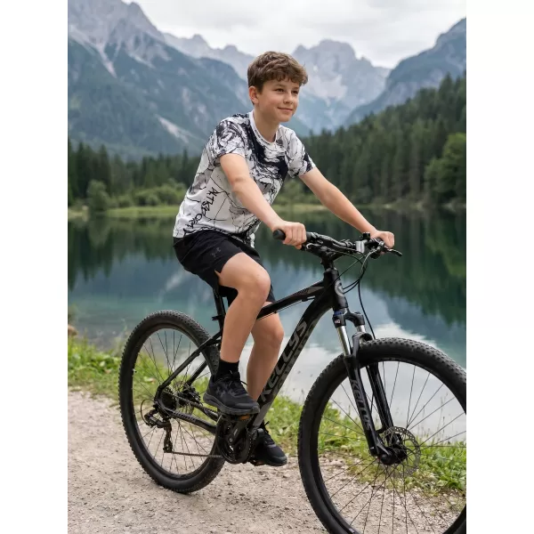  Detské prémiové funkčné tričko ALTISPORT VOJ/ALK071TR01 ČIERNOBIELY 