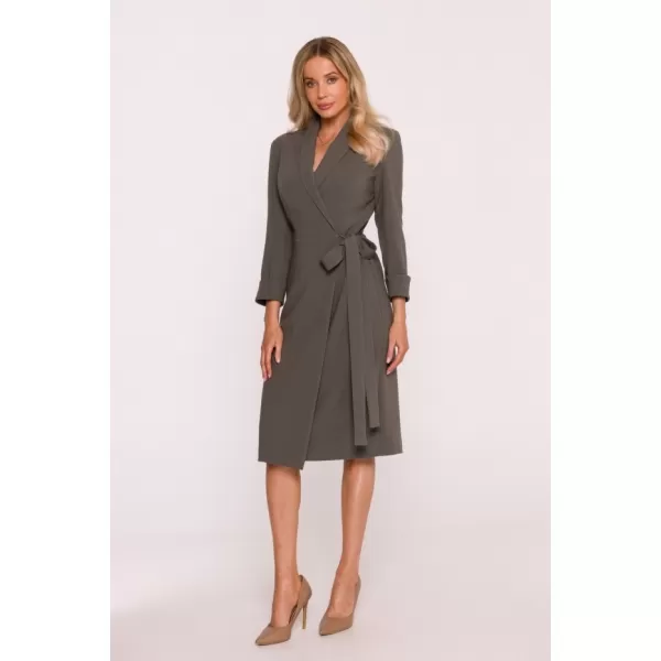  Šaty STYLOVE S415 KAKI 