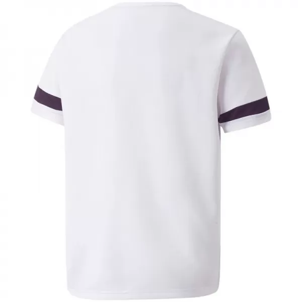  Detský dres PUMA FASTPLAY JSY V JR STRIPES3 60588601 PUMOVÁ BIELA 