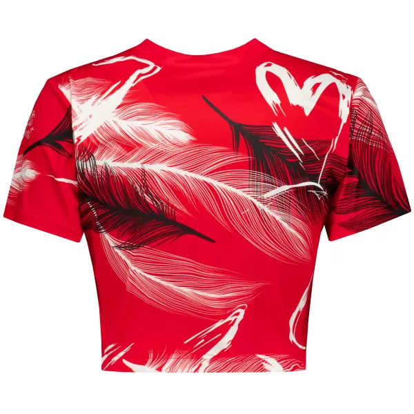  Dámsky prémiový crop top ALTISPORT VOJ/ALW001TR07 ČERVENÁ 