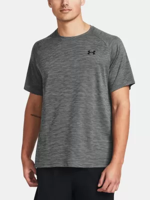 Pánske tričko UNDER ARMOUR UA TECH TEXTURED SS 1382796-025 SIVÁ