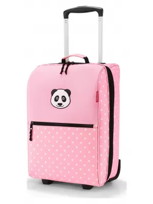 Detský kufrík REISENTHEL TROLLEY XS KIDS PANDA BODKY RUŽOVÉ