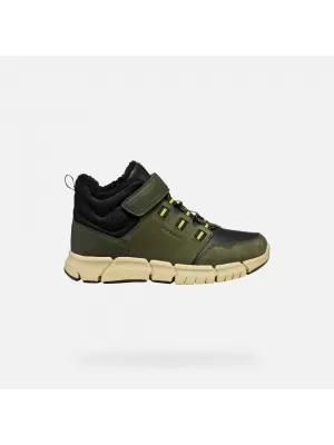 Chlapčenské členkové čižmy GEOX FLEXYPER B ABX J949XA032MEC0498 KAKI