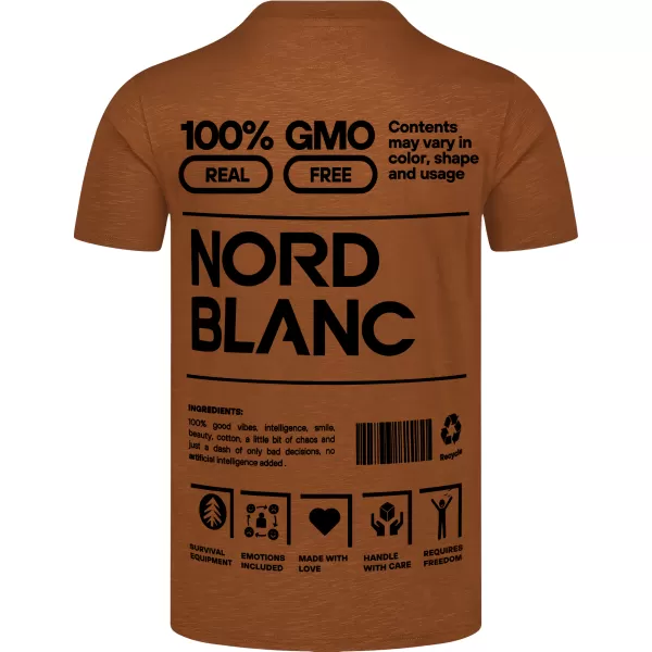  Tričko NORDBLANC CERTAINTY NBSMT8165 HNEDÝ 