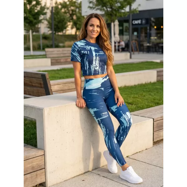 Dámsky prémiový crop top ALTISPORT VOJ/ALW010TR07 KRÁLOVSKÁ KRÁĽOVSKÁ MODRÁ 