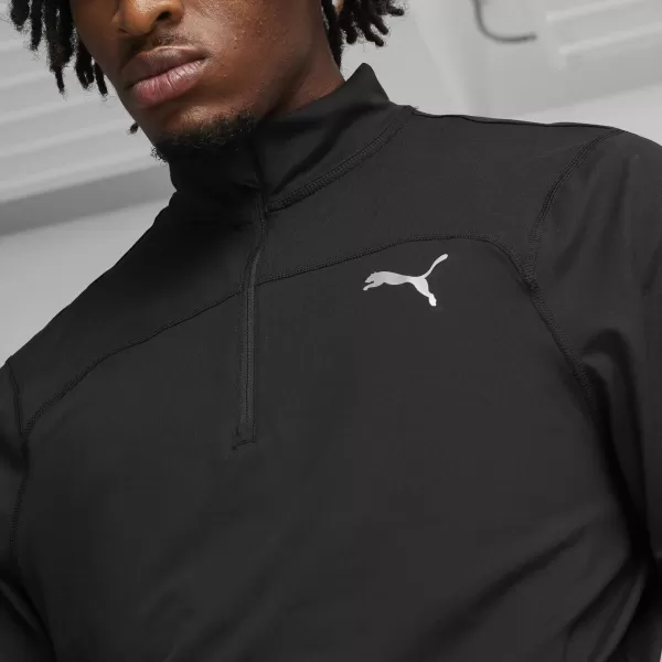  Športové tričko PUMA RUN CLOUDSPUN 1/4 ZIP 52499201 PUMA ČIERNA 