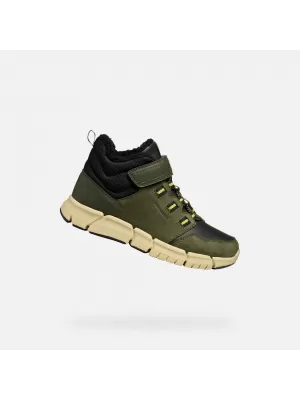 Chlapčenské členkové čižmy GEOX FLEXYPER B ABX J949XA032MEC0498 KAKI