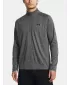 Pánske tričko UNDER ARMOUR UA TECH TEXTURED 1/2 ZIP 1382797-025 SIVÁ
