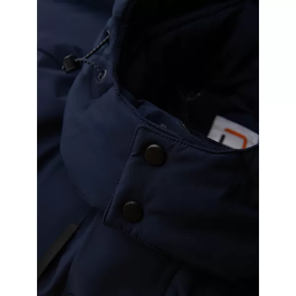  Pánska zimná bunda OMBRE OM-JAHP-0306 NÁMORNÍCKA MODRÁ 