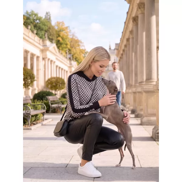  Dámska mikina ALTISPORT GILL ČIERNA/BIELA 