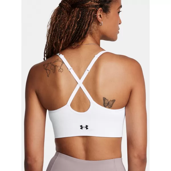  Dámska podprsenka UNDER ARMOUR VANISH SEAMLESS LOW BRA 1384417-100 BIELA 