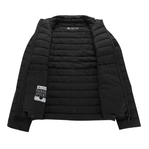  Pánska bunda ALPINE PRO RETER ČIERNA 